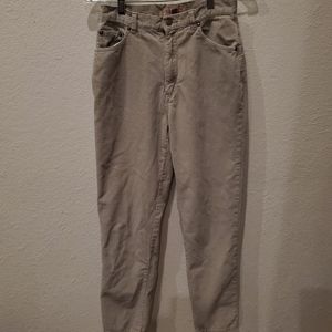 Beige Corduroy Pants 7/8 Juniors